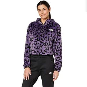 THE NORTH FACE WOMENS PRINTED OSITO 1/4 ZIP HOODIE, BNWT, SIZE LARGE